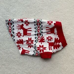 Hanna Andersson Pet Dog Tee Pajamas in Dear Deer Holiday XS
